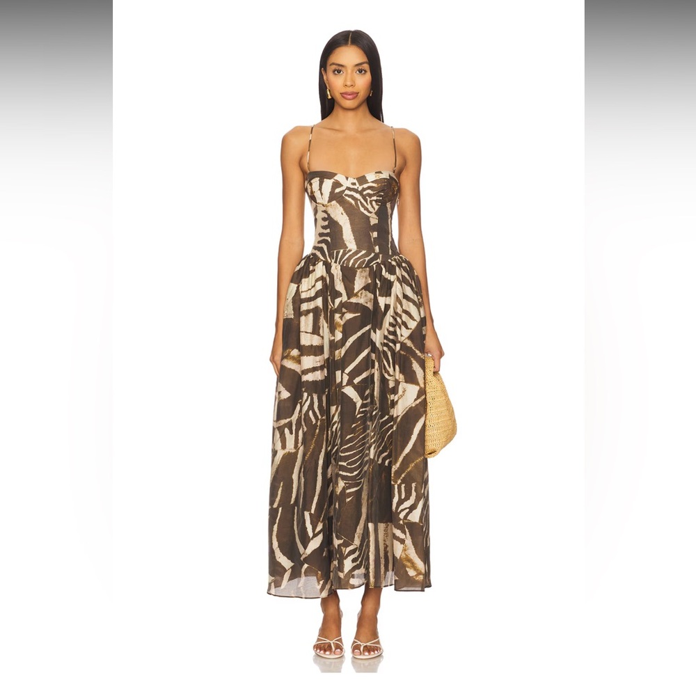 NWT Bardot Estie Dropwaist size 2 revolve sold out $209 maxi summer dress